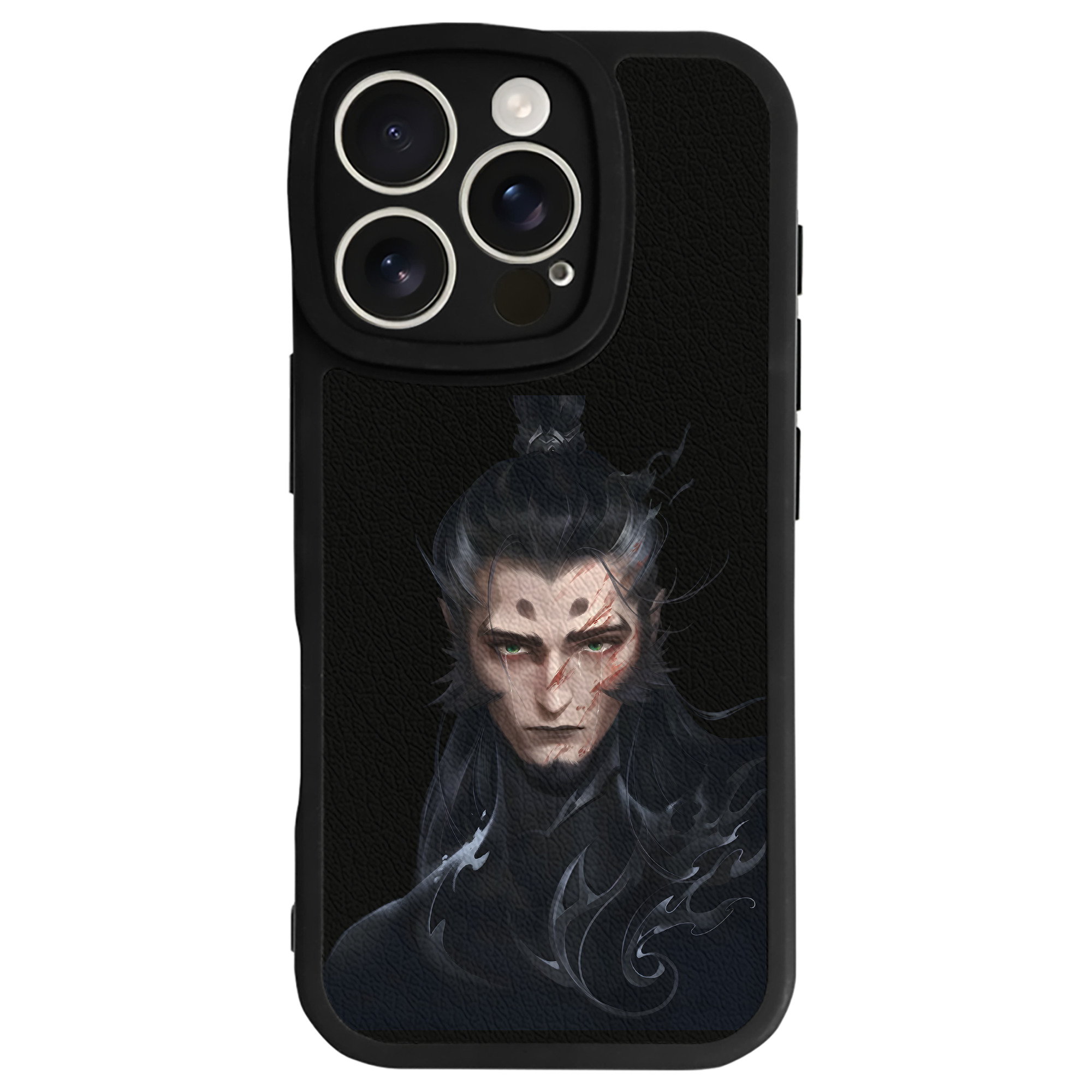 （画像用） Ne Zha 2 ナタ 魔童の大暴れ 【iPhone 16シリーズ対応】シリコンスマホケース（レザー調） 材質：シリコン